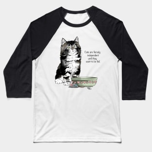 Independent Kitty Baseball T-Shirt